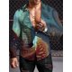 thumbnail image 1 of Camisa con estampado de arte abstracto para hombre, camisa de manga larga con patrón 3D, ropa informal para exteriores y sociales, novedad de , camisetas de manga larga para hombre, 1 of 6
