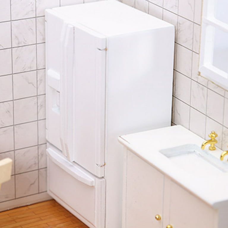 Xyer Mini Refrigerator Double Door Design DIY Accessories 1/12