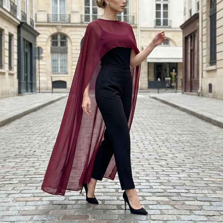 capelet formal dress Applique Satin Slit Gown by Ladivine CDS499 this would be practical for formal events of long duration Elegant Asymmetrical Dress With Contrasting
