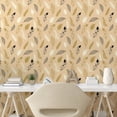 thumbnail image 3 of Ambesonne Feather Peel & Stick Wallpaper for Home, Fashion Style Pastel Tones, 13"x36", Beige Pale Camel, 3 of 6