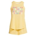 thumbnail image 5 of Secret Treasures Women's and Women's Plus Size Tank Top and Shorts Pajama Set, 2-Piece, 5 of 5