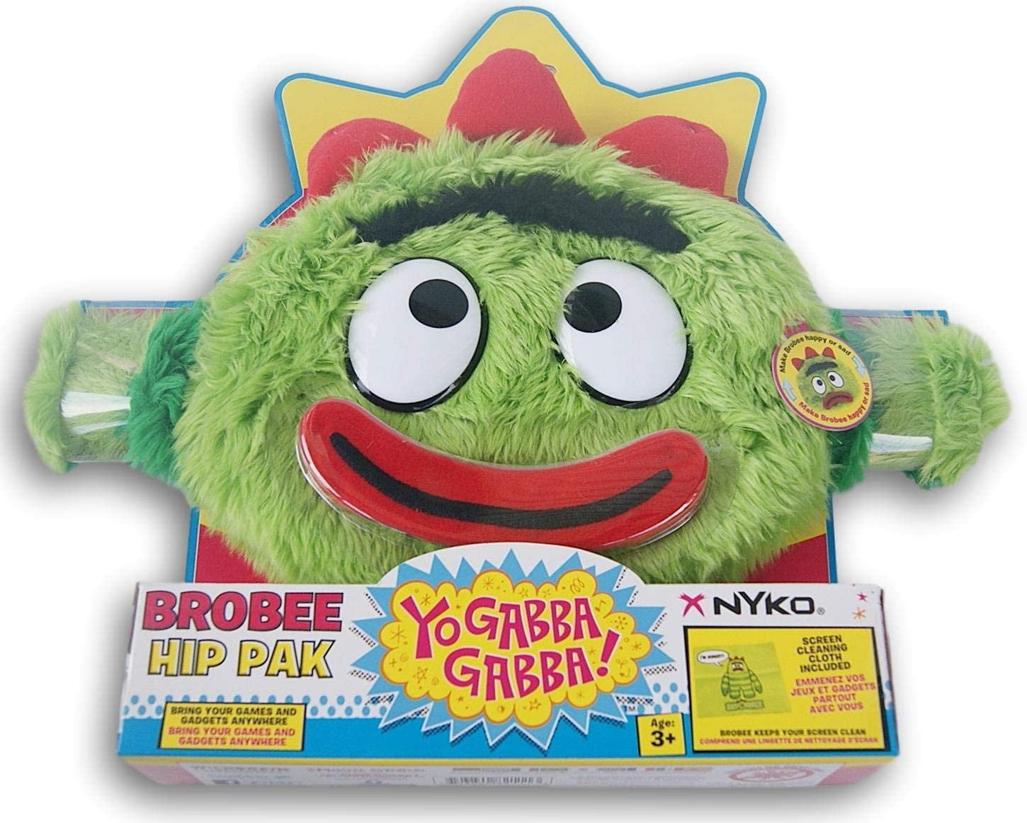 Yo Gabba Gabba Plush Brobee Hip Pak Walmart Com Walmart Com