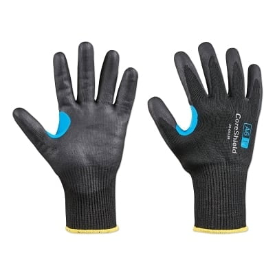 

CoreShield A6/F Coated Cut Resistant Gloves 11/XXL HPPE/Alloy/Basalt Smooth Nitrile 13 ga Black | Bundle of 5 Pairs