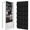 Black, variant on Kisportee Over the Door Pocket Organizer, 5 Pockets Fabric Hanging Closet, Clear Window Storage Bag for Pantry Baby Nursery Bathroom Bathroom Closet Dorm, Gray