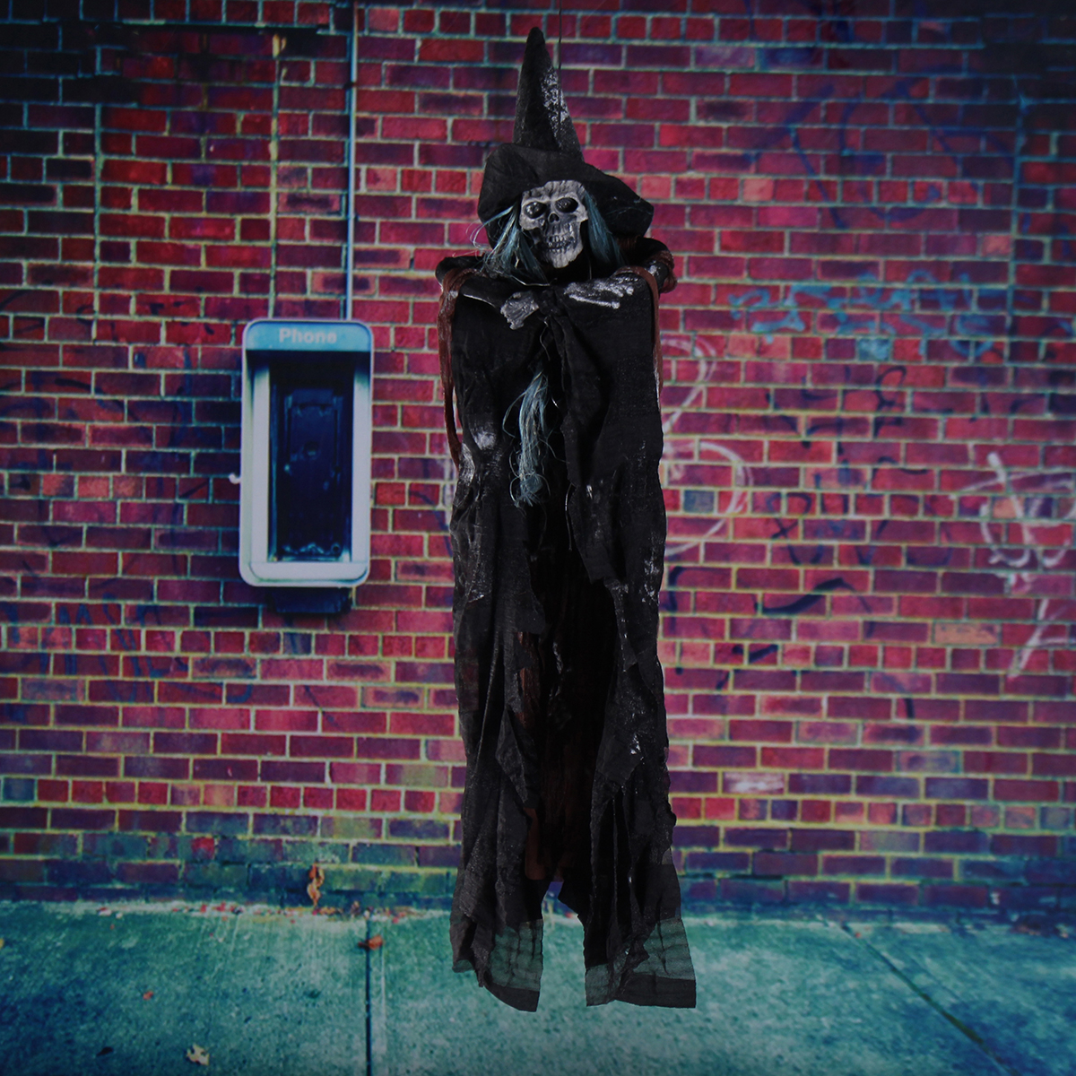 Halloween Hanging Ghost Voice Activated Glowing Red Eyes Grim Reaper Halloween Hanging Ghost Voice Activated Glowing Red Eyes Grim Reaper