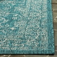thumbnail image 4 of SAFAVIEH Courtyard Darin Traditional Indoor/Outdoor Runner, 2' x 8', Turquoise, 4 of 8