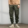 thumbnail image 1 of Pantalon Cargo pour Hommes / Mode Homme Ample Grande Taille avec Poches, Lacets, Taille Élastique, Pantalon Utilitaire Décontracté pour Hommes avec Réglable, 1 of 6