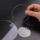 thumbnail image 5 of Llavero de plástico Portátil DIY DIY Pre-perforado de arte transparente transparente Crafts Haciendo protección Pintura de película Llavero Ronda 10 cm 2mm seitruly HA012414-07, 5 of 7