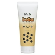 Sapo All Natural Boba Lotion - A Fun, Cute and Hydrating Gift Idea for Milk Tea Lovers - Moisturizing, Gentle and Scented - For All Skin Types, Hands and Body - 12 Fl Oz