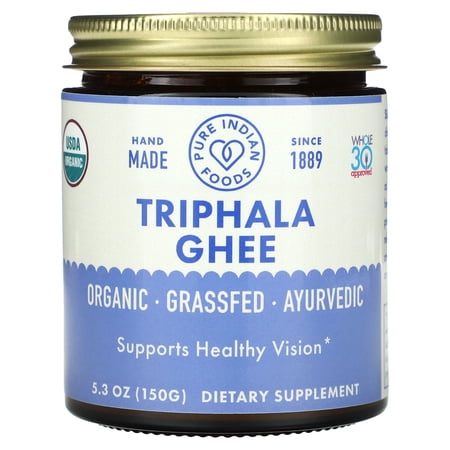 Pure Indian Foods Organic Triphala Ghee 5.3 oz (150 g) Pure Indian Foods Organic Triphala Ghee 5.3 oz (150 g)