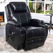 Power Recliner Chair Reclining Chair Living Room Chairs Full Air Leather Lift Chair Recliners Black