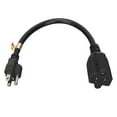thumbnail image 4 of Adaptador Nema 5‑15P a 5‑20R 14AWG Cable de extensión de alimentación resistente de 15 amperios para computadora Enchufe estadounidense 125 V 0,32 m/1,0 pies, 4 of 8