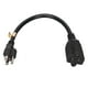thumbnail image 2 of Cable De Extensión De Alimentación, Servicio Pesado Listado Por UL 0,32 M/1,0 Pies Enchufe De EE. UU. 125 V Nema 5-15P a 5-20R adaptador Para Computadora, 2 of 8