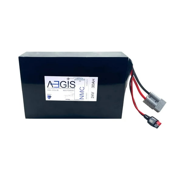 Aegis Battery 24V 30Ah Lithium Battery - NMC Deep Cycle Lithium-ion