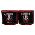 thumbnail image 2 of amber fight gear elastic thick hand wraps, maroon, 180", 2 of 8