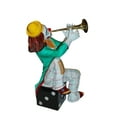 thumbnail image 6 of Nifao Colorful Clown Playing Instrument Bronze Statue – Home Office Decor Sculpture, 18"L x 13"W x 31"H, 6 of 14