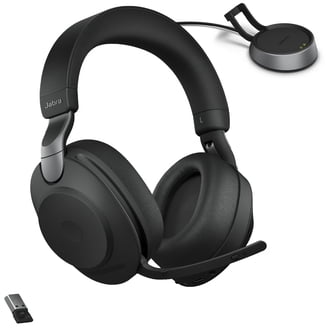 未使用Jabra Evolve2 85 UC Stereo USB-A Jabra Evolve2 85 Enhanced UC Wireless Headphones, Link380a, Stereo