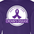 thumbnail image 4 of Inktastic Crohn's Disease Hope Fight Cure Long Sleeve T-Shirt, 4 of 5