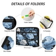thumbnail image 3 of Organ Folder 14.2 x 0.8 x 10.6 Inches 13 Separate Pockets A4 Size Documents Folder A Sort Storage File Manager For The Home Office Lovely Blue Flowers, 3 of 7
