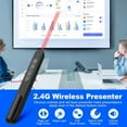 thumbnail image 3 of Presentation Clicker, Hyperlink Volume Control Wireless Presenter, PPT PowerPoint Clicker, RF 2.4GHz USB Presentation Remote Control PowerPoint Slide Advancer for Keynote/PPT/Mac/PC, 3 of 6