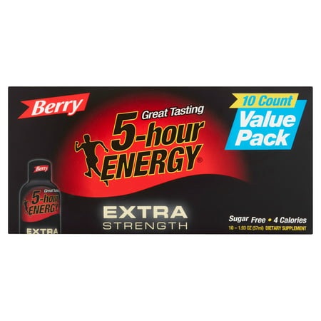 5-Hour Energy Extra Strength Complément alimentaire Value Pack, 10ct