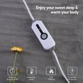 thumbnail image 6 of SUNNY HEAT Electric Heated Mattress Pad Twin Size with 4 Heating Levels, 10H Auto-off, Coral Fleece, Grey, 6 of 8