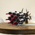 thumbnail image 4 of Mango Steam 10 Bottle Countertop Wine Rack (Silver), 4 of 10