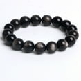 thumbnail image 2 of Coral Beauty- Natural Silver Sheen Obsidian Bracelet - Elegant Silver Eye Beaded Jewelry, 2 of 2