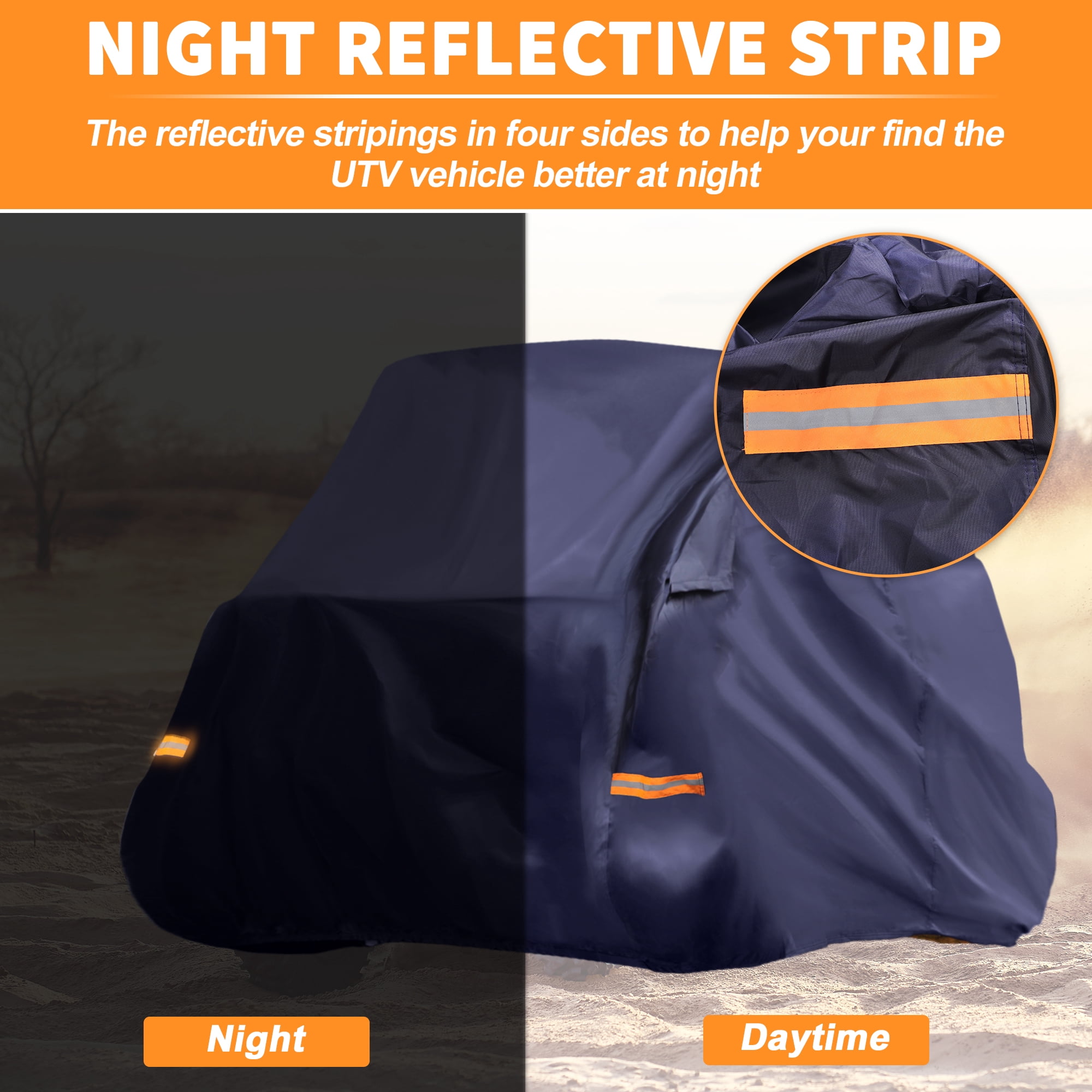 Unique Bargains Waterproof UTV Cover for Honda Pioneer 700 Navy Blue