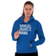 thumbnail image 5 of Worlds Okayest Mama Mothers Day Mom Hoodie Sweatshirt Women Brisco Brands S, 5 of 5