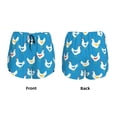 thumbnail image 5 of Vsdgher Cartoon Chicken Print Women's Running Double Layer Shorts High Waisted with Pockets Elastic Yoga Workout Athletic Gym Sports, 5 of 8