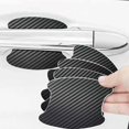 thumbnail image 4 of 4pcs Fibre de Carbone Texturé Voiture Universelle Poignée de Porte Autocollant de Protection contre les Rayures, 4 of 5