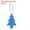 Blue, variant on 6Pcs Reflective Keychain Tags Reflective Pendant Reflector Key Ring Safety Reflector Christmas Tree Shape Red