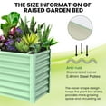 thumbnail image 4 of Galvanized Metal Raised Garden Bed – Rectangular Planter for Vegetables, Flowers & Herbs, Weather-Resistant, Indoor/Outdoor, 4 of 8