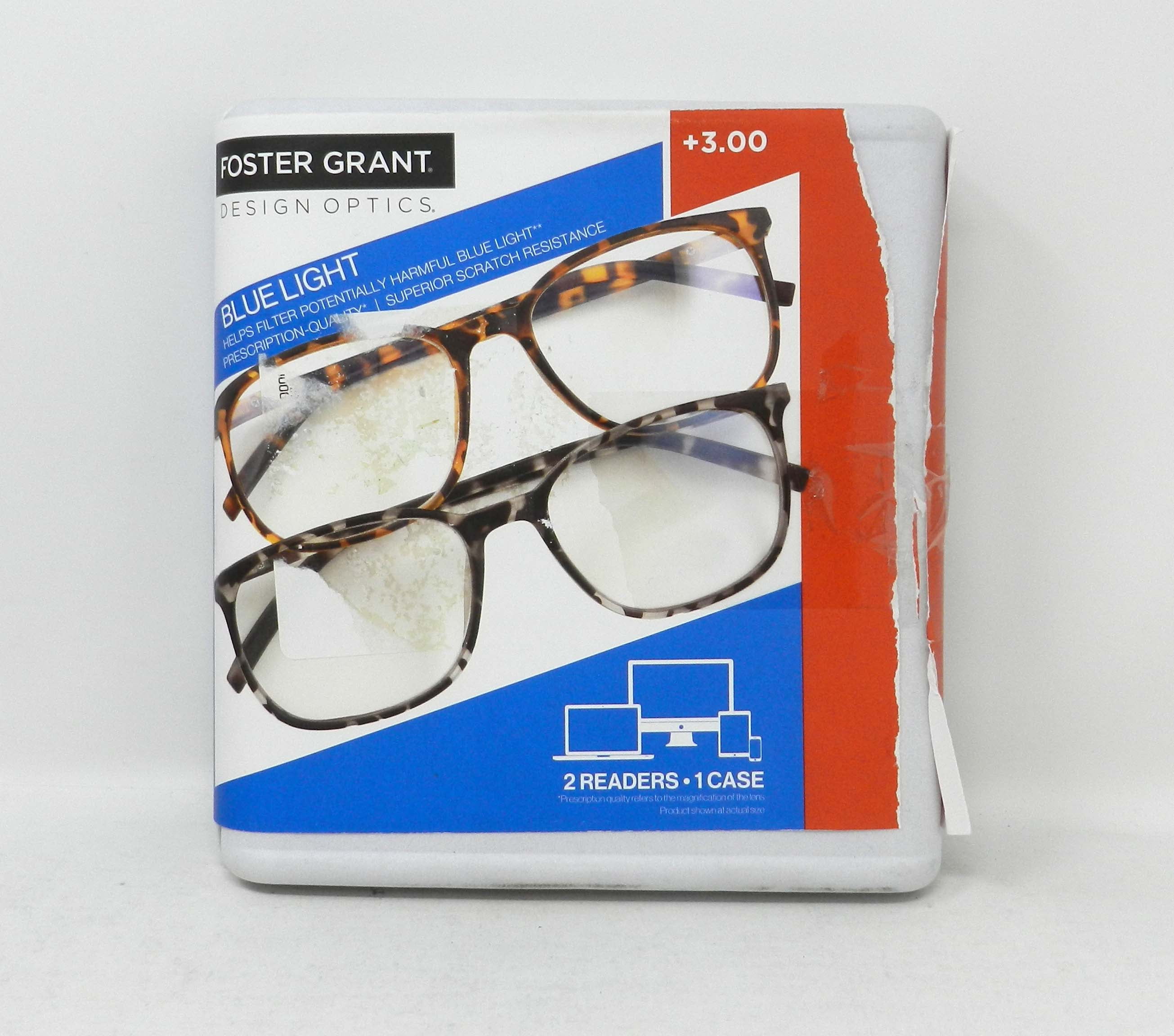 Design Optics By Foster Grant Eric Blue Light +3.00 Reading Glasses 2