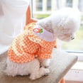 thumbnail image 5 of Cheers.US Polyester Grid Dog Shirts for Dog Clothes Carrot Pattern Design Puppy T-Shirts Cat Tee Breathable Four Legs Dog Clothes, 5 of 7