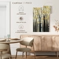 thumbnail image 4 of Elephant Stock The Golden Birch I Wall Art - Vertical Canvas Wall Art - Living Room Wall Decor - Nature Canvas - White And Gray Decor By Marilyn Hageman - 34" x 51", 4 of 4