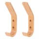 thumbnail image 1 of 2 unids ganchos de madera ganchos de pared ganchos montados en la pared colgadores de colgadores colgadores de plantas, 1 of 7
