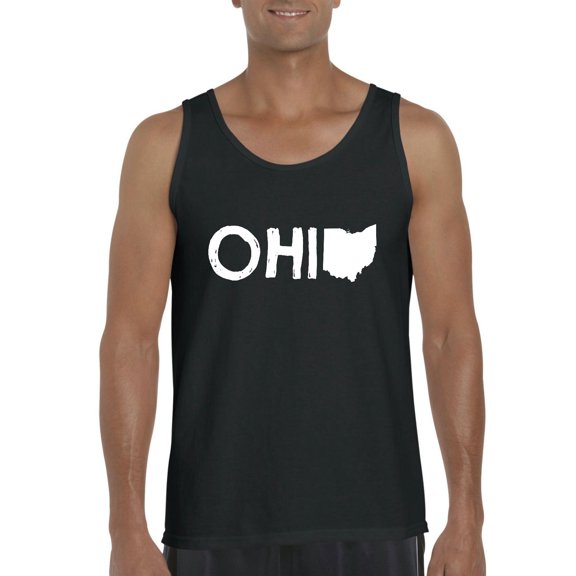 Artix - Men's Tank Top for Men, up to Men Size 3XL - Ohio Map