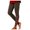 Brown, variant on Women's Red Glass Print Leggings Yoga Pants for Fitness and Sports Control Top Leggings High Waist for Women Pack S