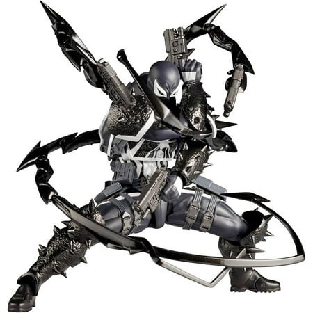 Revoltech Amazing Yamaguchi Agent Venom Total Height Approx. 6.7 inches (170 mm), Non-Scale, PVC & ABS, Pre-Painted Action Figure