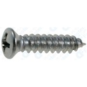 UPC 821641546555 product image for 100 #8 X 3/4 Phillips Oval #6 Head Tapping Screw Chrome | upcitemdb.com