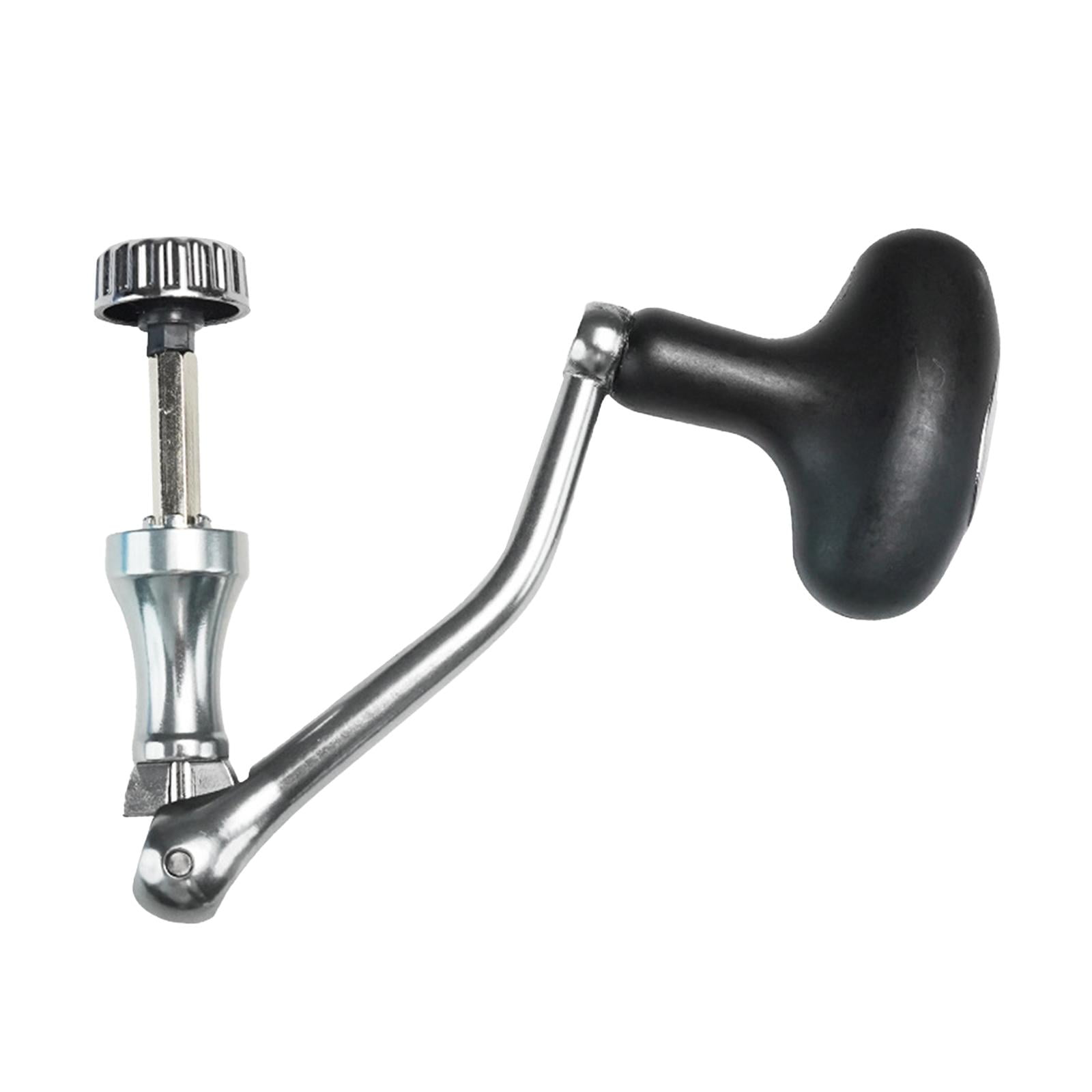 SunniMix Reel Handle Fishing Accessories Sturdy Fly Fishing Rocker Arm Grips Black