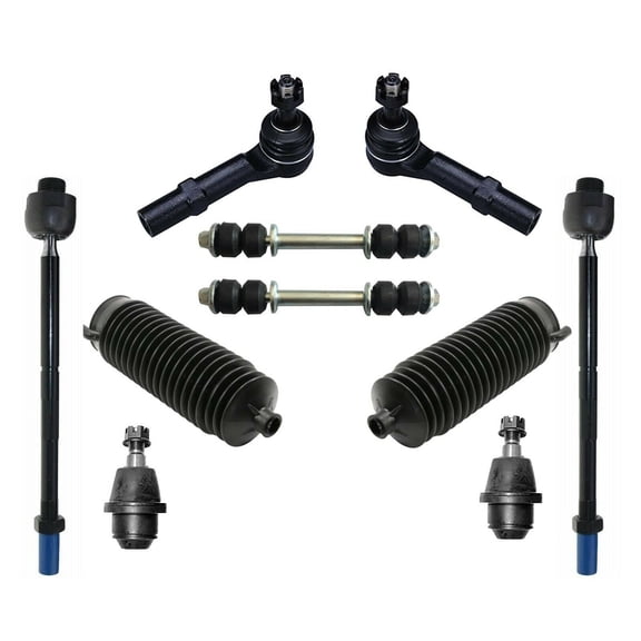 10 Pc Front Tie Rod Ends Lower Ball Joints Bellow Boots Sway Bar Links Suspension Kit for Models with Aluminum Lower Control Arms Fits select: 2007-2013 CHEVROLET SILVERADO, 2007-2014 CHEVROLET TAHOE