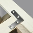 thumbnail image 2 of 10pcs L en Forme de Plat Table Chaise Coin Accolade Acier Inoxydable Support Meubles Renforcement Matériel, 2 of 9