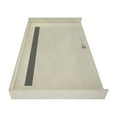 thumbnail image 2 of Tile Redi RT4060CBFB-PVC-BN3 Redi Trench 40" X 60" Rectangular Barrier Free Shower Base -, 2 of 6