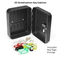 thumbnail image 3 of Caja de Almacenamiento para Llaves Hugtrwg Armario Combinado Montado en La Pared 20 Ganchos, 3 of 9