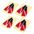 thumbnail image 1 of 4 Piezas de Buceo Bandera Aletas Aletas Calcomanía Barco Camión Gráfico para Deportes Acuáticos Natación Barco Buceo Coche Camión Ventana Soledad Pegatina de buceo, 1 of 7