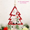 thumbnail image 1 of Colgantes de madera para Navidad, adornos colgantes de árbol de Navidad, artesanías de madera para el hogar, decoraciones para fiesta de año nuevo 2022, 1 of 4