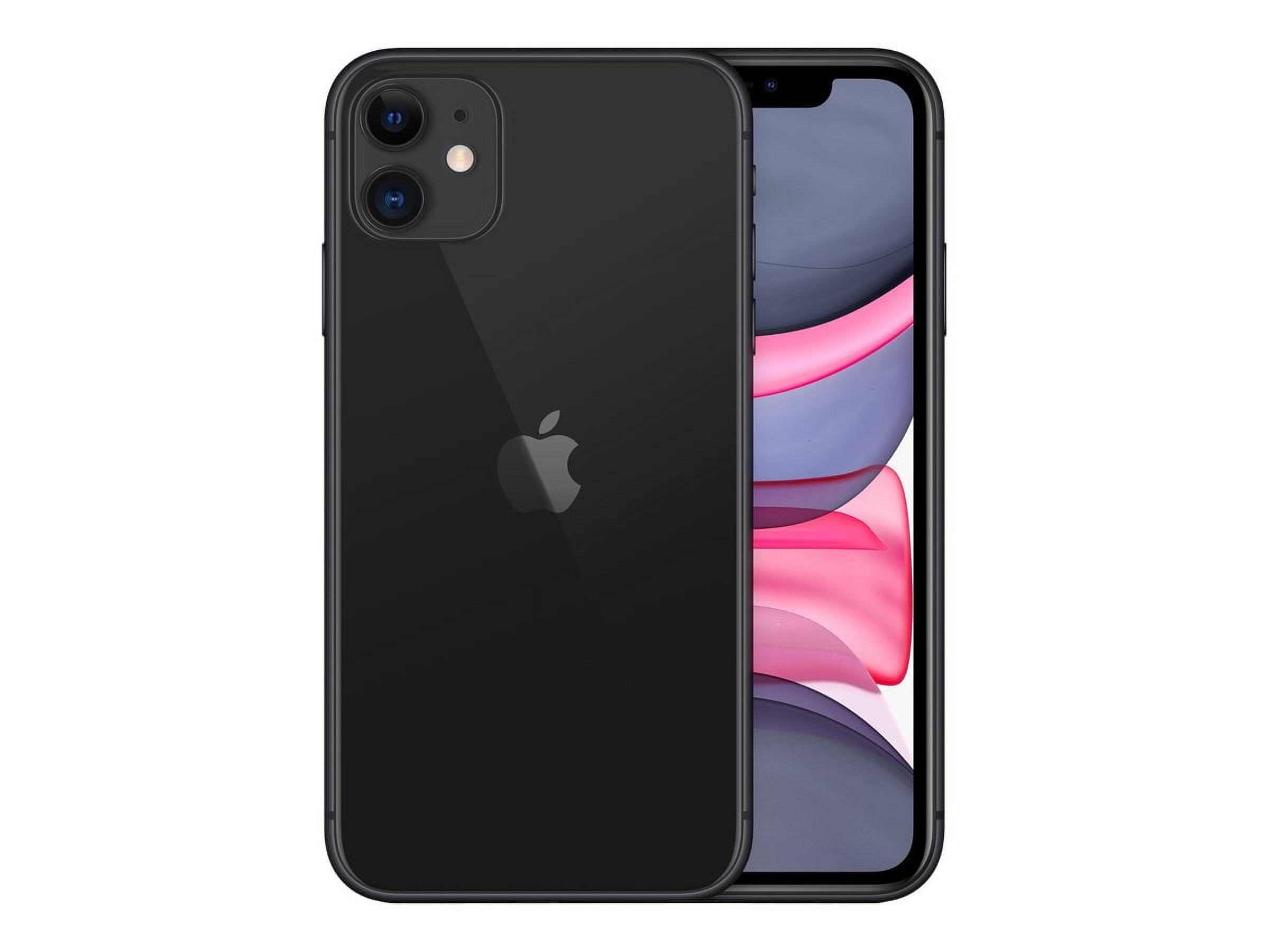 Refurbished Apple iPhone 11 64GB Black LTE Cellular, 4K Videos 